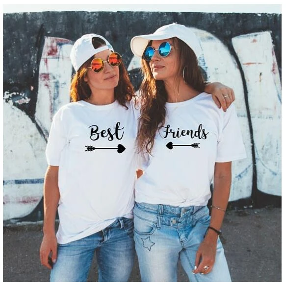 Best Friends T Shirt Tumblr Couples Bff Bestie Tee Best Friend Matching Tops Bestie Gift Best Sister Tee Camisetas T Shirts Aliexpress