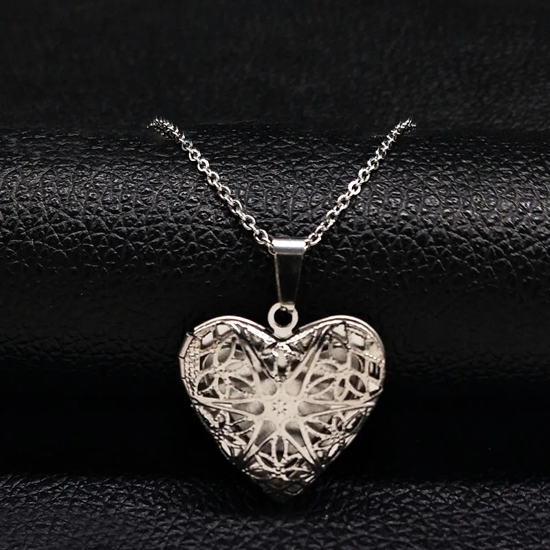 

2019 Hollow Love Heart DIY Secret Message Locket Stainless Steel Necklace Openable Gift For Lover Couples Custom Message N17949