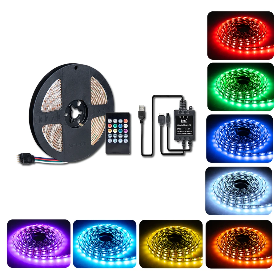 RGB светильник, автомобильный RGB led светильник, Цветная декоративная атмосферная лампа, авто RGB дорожка, напольный светильник, водонепроницаемый, 0,5 м, 1 м, 2 м, 3 м, 4 м