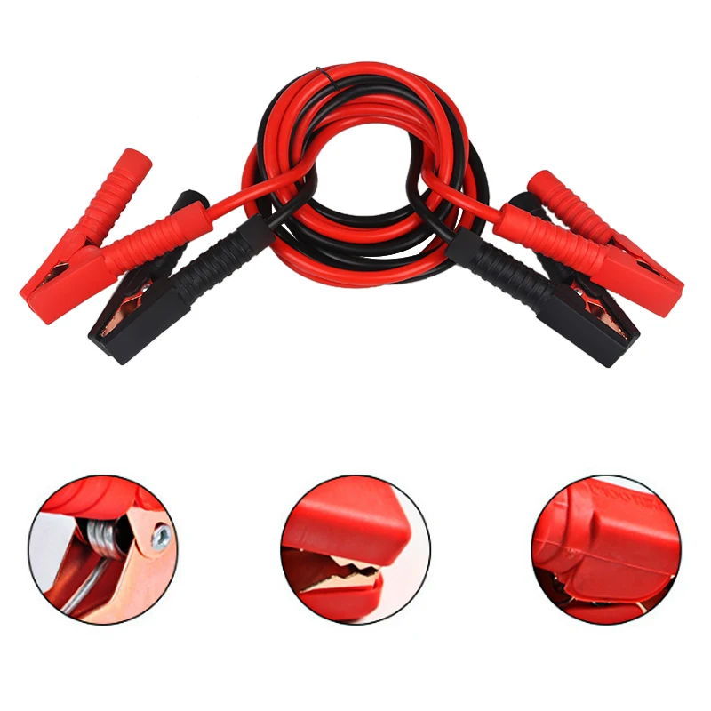 ADPOW 800A 3 M 1000A 4 M Cable de emergencia de salto de coche Cable de carga de energía de la batería Booster Jump Leads Cable Auto ADPOW 800A 3 M 1000A 4 M Cable de emergencia de salto de coche Cable de carga de energía de la batería Booster Jump Leads Cable Auto