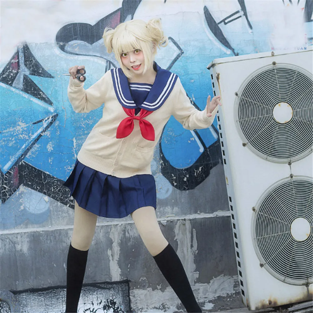 RainbowCos0 Бесплатная доставка Косплей Костюм My Hero Academia Boku no химико Тога Униформа
