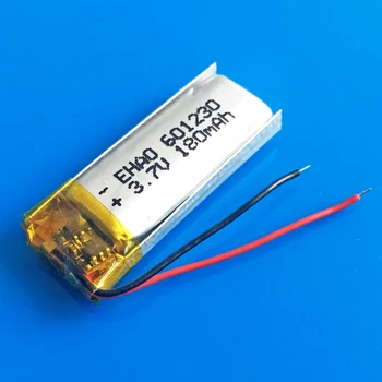

3.7V 180mAh 061230 lipo lithium polymer rechargeable battery for MP3 bluetooth speaker smart watch headset video pen 601230