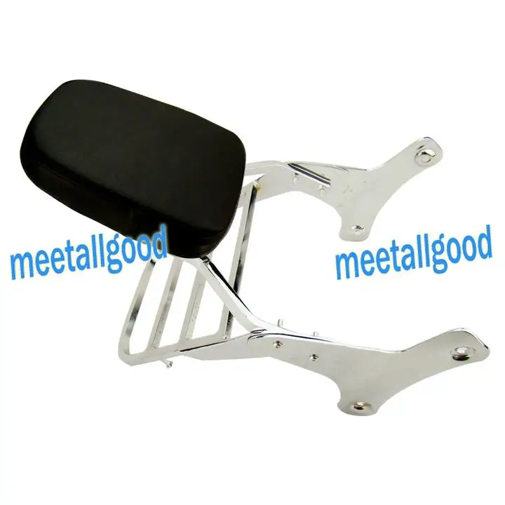 Backrest Sissy Bar Luggage Rack For Honda Shadow VT750 C2 RC44 & VT400 1997-2003
