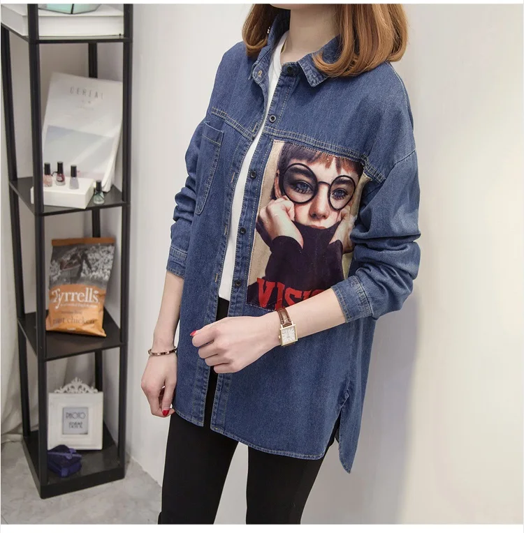 YAGENZ плюс размер XL4XL джинсовая куртка Женские топы весна осень пальто Chaqueta Mujer кардиган однобортные джинсы с отворотом куртка 316