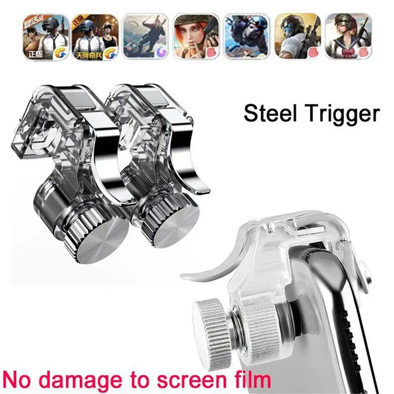 

BEESCLOVER PUBG Mobile Game Fire Button Aim Key Smart phone Gaming Trigger L1 R1 Shooter Controller For Smartphones Gaming r20
