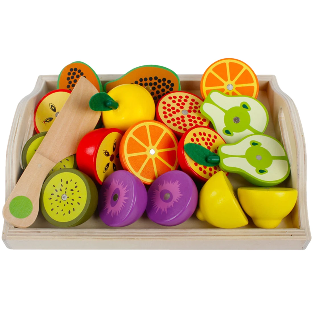 Магнитные деревянные фрукты и овощи комбинированный режущий Комплект кухонных игрушек дети играть и делать вид моделирования Playset дети удовольствие