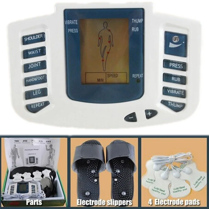 New Russian button Electrical Muscle Stimulator Body Relax Muscle