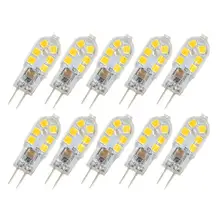 Beeforo G4 Светодиодный светильник 2835 12 светодиодный 20 Вт эквивалент галогенной лампы, DC 12 Вольт, теплый белый/белый 3000 K, 6000k 360 градусов(10 шт