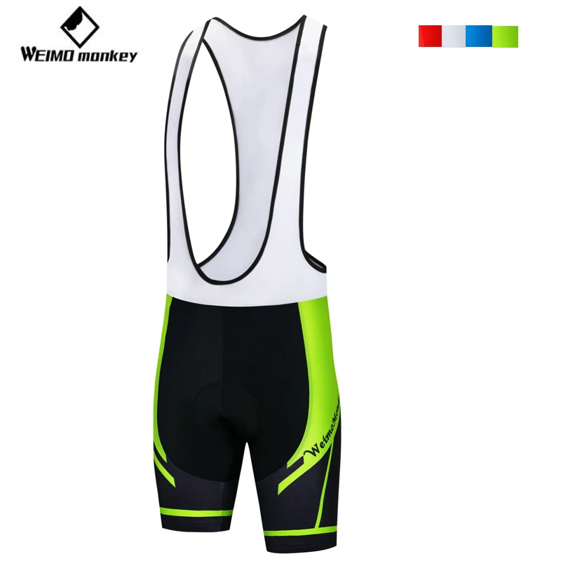 green cycling bib shorts