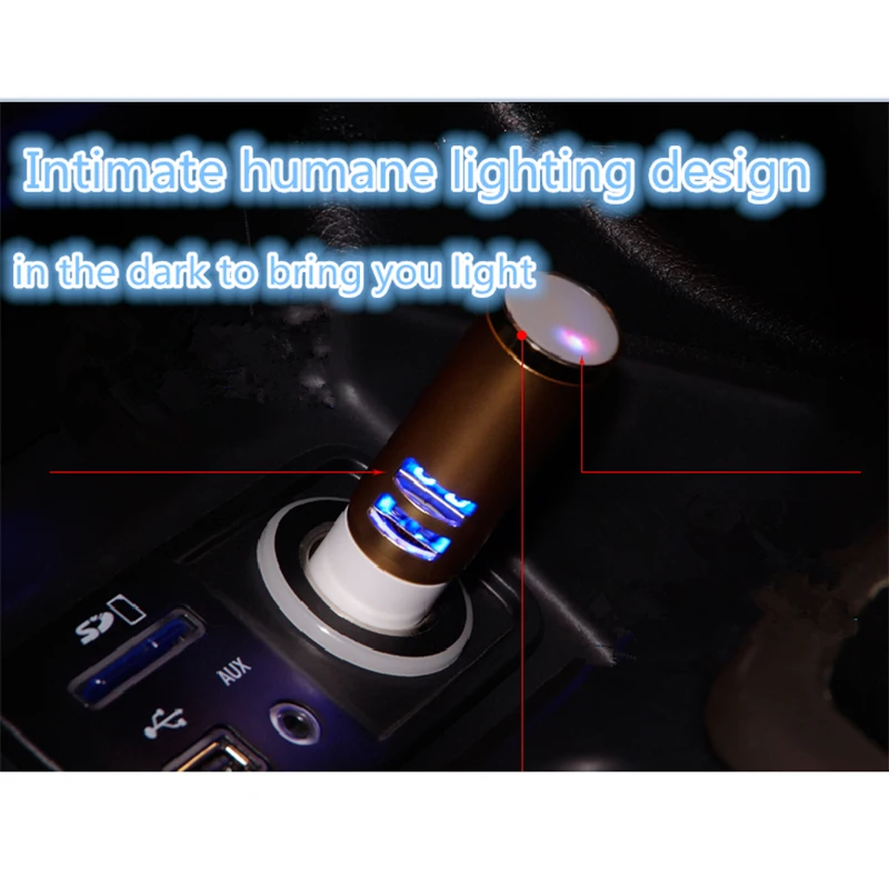 Portable Wireless BT Earphones Headphone Car Charger 2 in 1 Bluetooth Earphones Double USB 2.1A Fast Car Phone Charger (1)