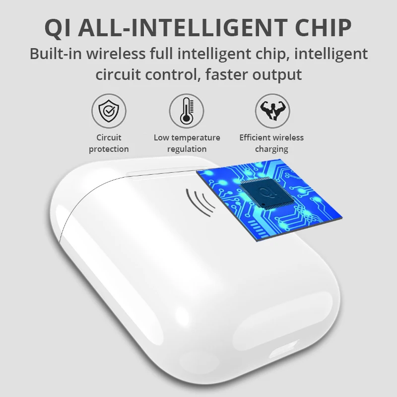 Wireless Charging Box For Airpods Apple Bluetooth Earphone Airpods Charger House Perfect Match Apple Headset Wireless Charger
