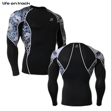 Жизнь на треке наборы одежды для мужчин простая база печатных подходит для занятий спортом на открытом воздухе спортивные костюмы Фитнес рубашка мужская