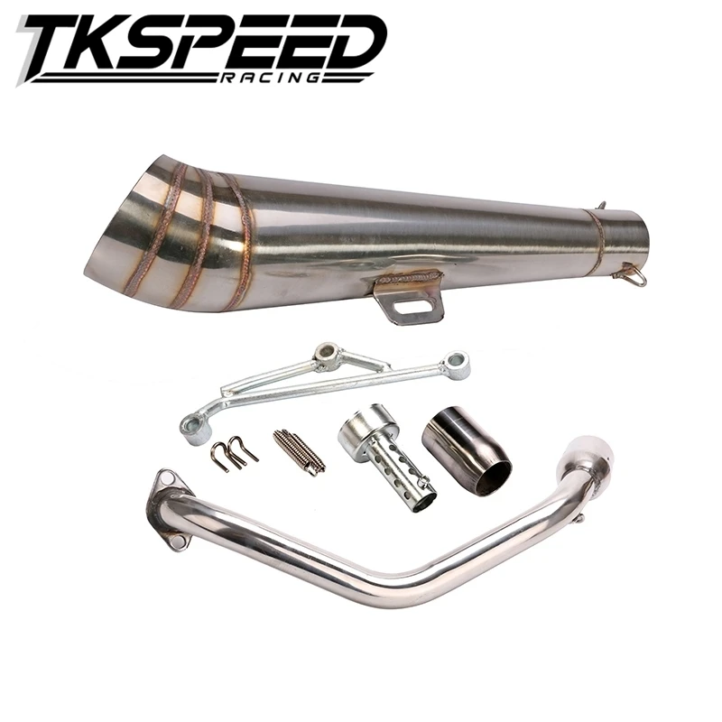 32mm GY6 Scooter Moto Modified Exhaust Pipe Muffler Pipe Also Be Used For YAMAHA Jog Force Cygnus Resemble Yoshimura