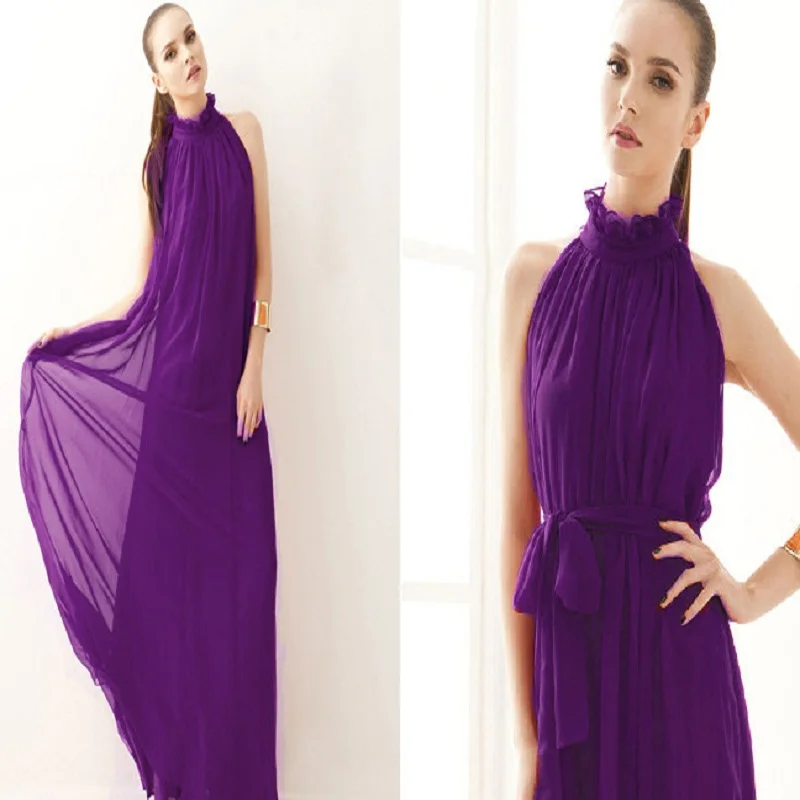 

2019 women's high-end large size summer dress woman elegant sexy dress ladies high-necked off-the-shoulder party long dress dres