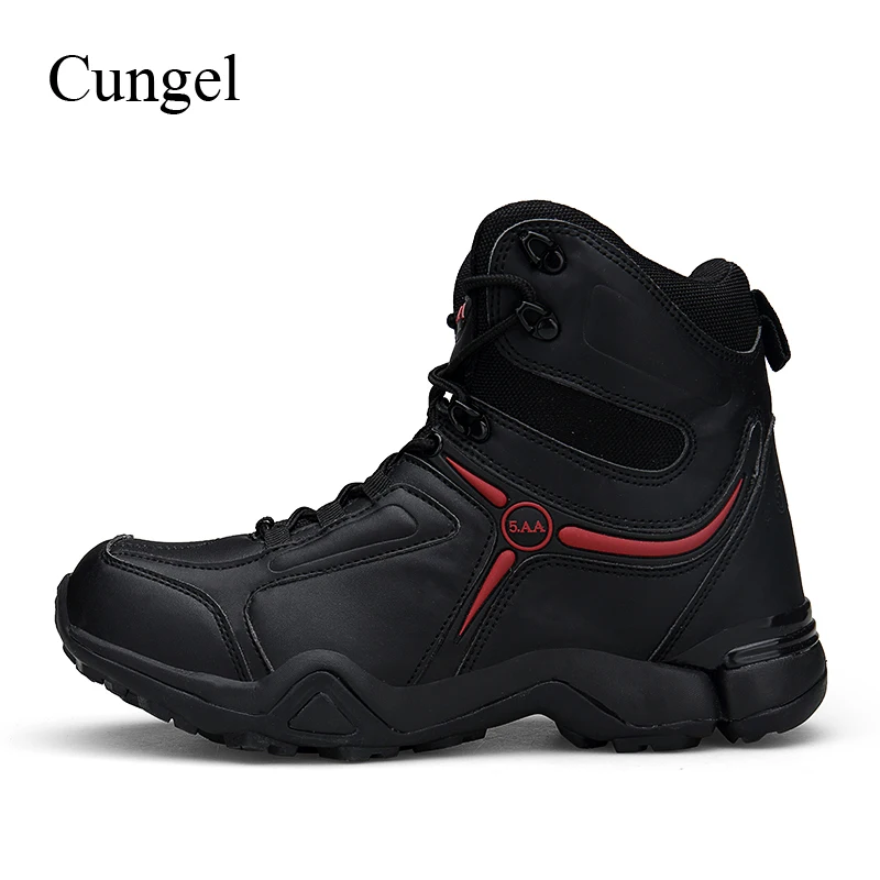 Cungel الجيش التكتيكية أحذية الرجال في الهواء الطلق أحذية التنزه صدمة امتصاص المضادة للانزلاق العسكرية الصحراء أحذية قتالية الجبلية تسلق
