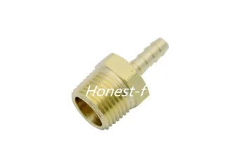 

Lead Free Brass Barbed Fitting Coupler / Connector 1/4" Hose Barb x 1/2" Male NPT Fuel Gas