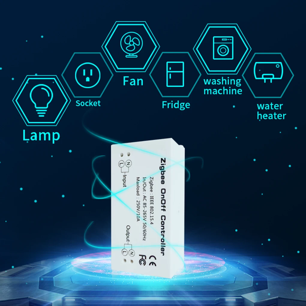 

Remote Control Smart Switch Timing Energy Saving Compatible with Smart Things Hub Wink Hub Zigbee HA Hub