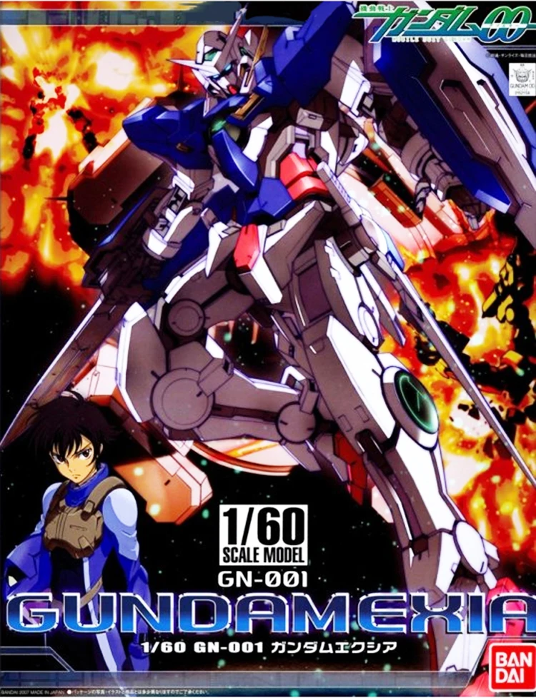 Bandai Gundam HG TV 00 00 1/60 Exia GN-001 Mobile Suit Assemble Model Kits Action Figures Anime Gift