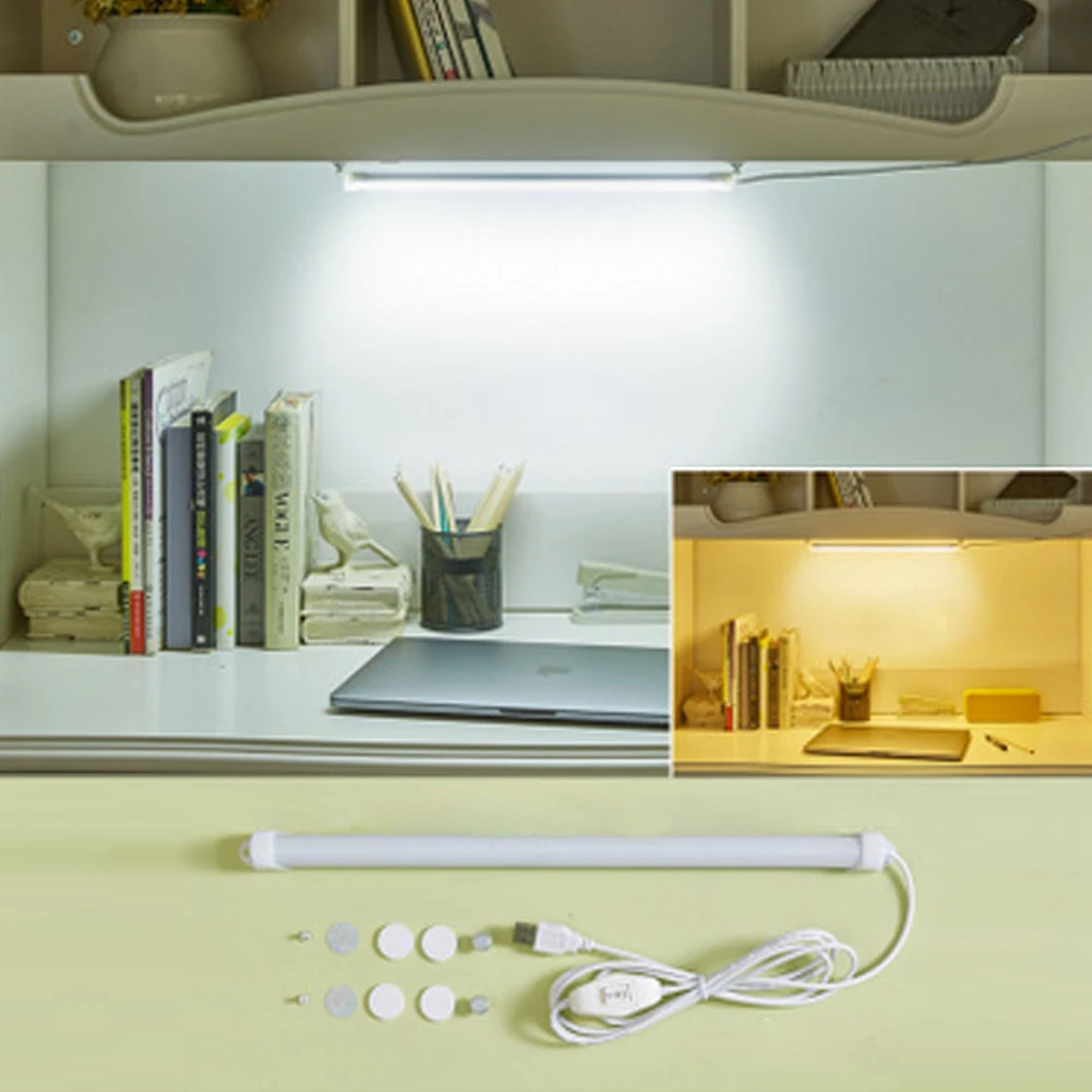 

Portable Dormitory Reading Light Desk Lamp 6W USB Switch Adjustable LED Strip Reading Lights Tube Lamp DC 5V for School Student