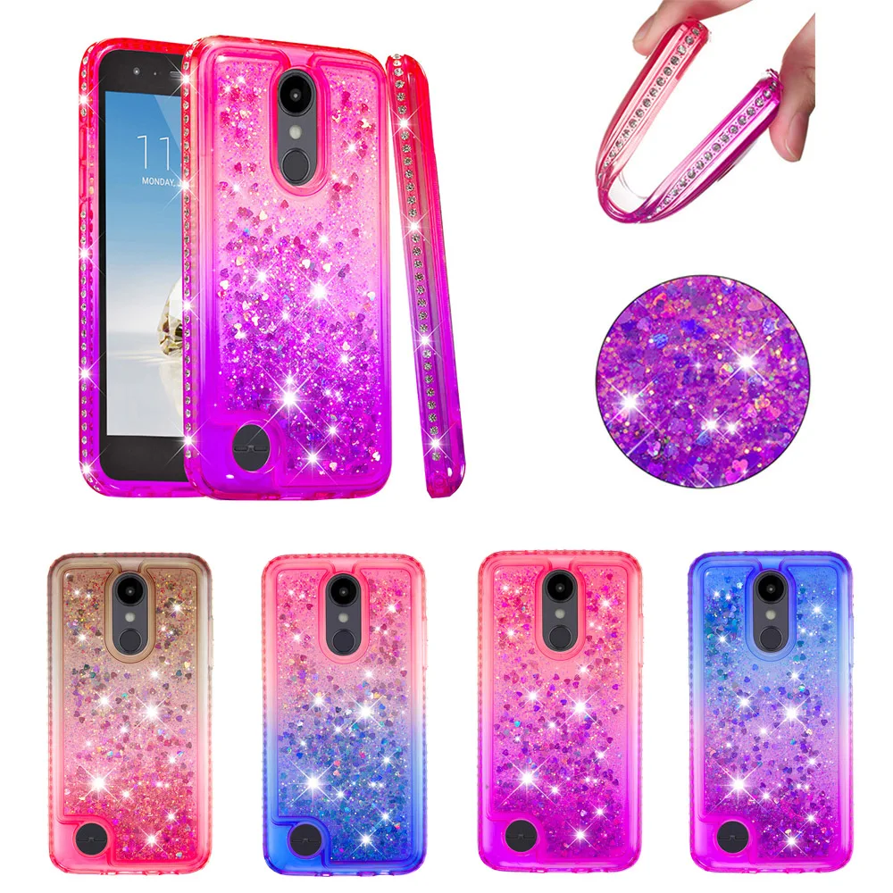 

K8 LV3 LV7 2018 Case for LG Aristo 2 Cover Quicksand Back Cover for LG Aristo 2 Plus Stylo 4 Q Stylus V40 ThinQ X Power 3 Case