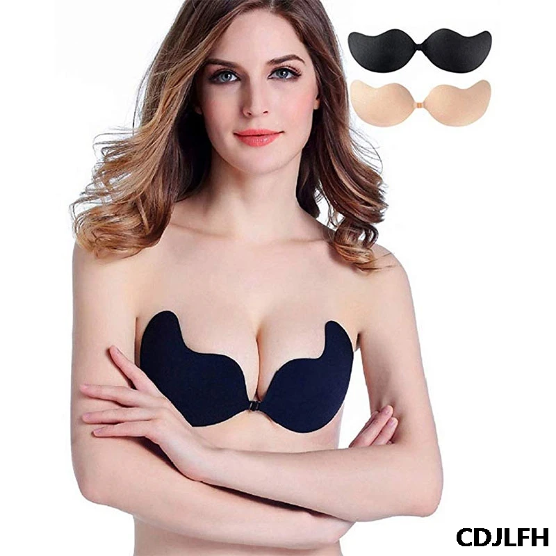 

Silicone Push Up Bras For Women Self-adhesive Stick On Gel Push Up Strapless Backless Invisible Bras Women Seamless Underwear