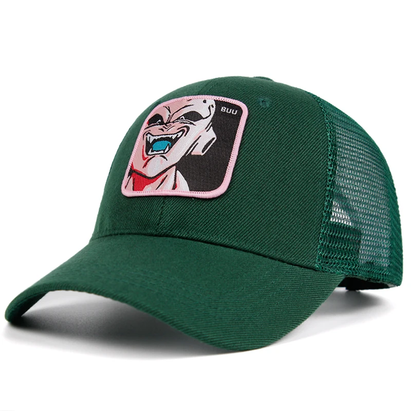 Majin Buu сетчатая Кепка Dragon Ball Snapback хлопковая бейсбольная кепка для мужчин и женщин хип-хоп кепка для дальнобойщика, летняя кепка, Прямая поставка