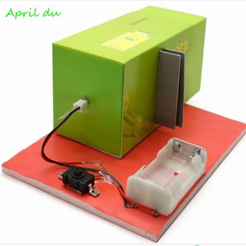 

April Du DIY Slide Projector Model Kit Technology Handmade Materials Scientific Experimental Toys,1set