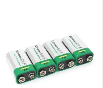 

4pcs Etinesan 250mah 9v nimh Rechargeable battery Flashlight, camera, shaver, radio, remote control mouse, clock toy microphone