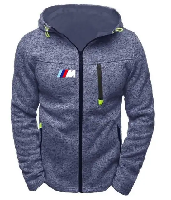 Bluza Męska na Zamek z Kapturem BMW M Power - obrazek 3