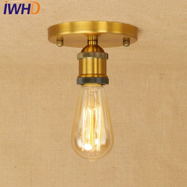 IWHD Loft Style Edison Industrial Ceiling Lamps Antique Metal Vintage
