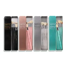 10 шт. набор водяных мел из свиной щетины веерообразная ручка масляная живопись акриловая ручка профессиональная художественная кисть для рисования Акварельная ручка