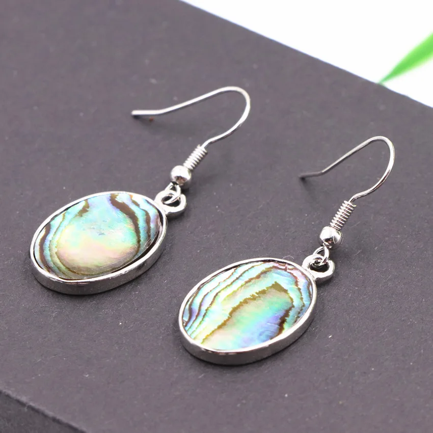New Zealand Natural Abalone Shell Beads Earrings for Women Multicolor