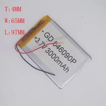 

3.7V Polymer Lithium Battery 406597/4065100 GPS Navigator Tablet Computer Battery 3000mAh