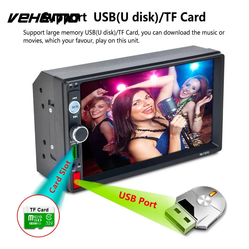 

Car MP5 MP5 Player Smart Car Kit Bluetooth TFT Screen HD Premium 2 Din