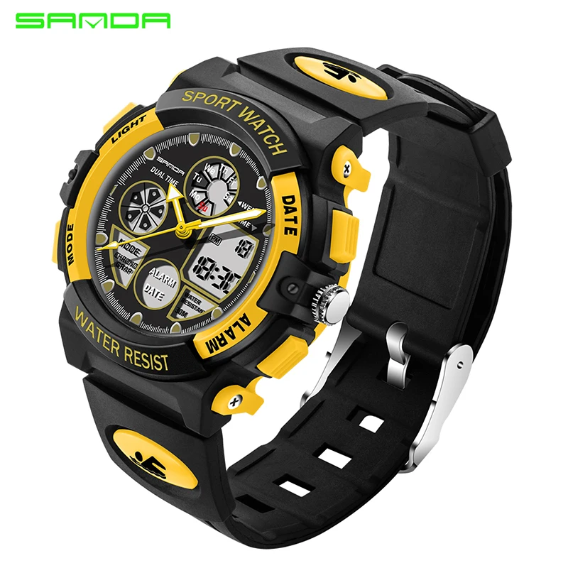 

SANDA 116 Fashion Children Watches Sport LED Digital Kids Watch Boys Girls Kids Waterproof Wristwatches For Children Gifts