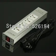 Free shipping one pcs MCA 100 Advanced Audio Power Aluminum Purifier filter Lightning protection for hifi audio amplifier