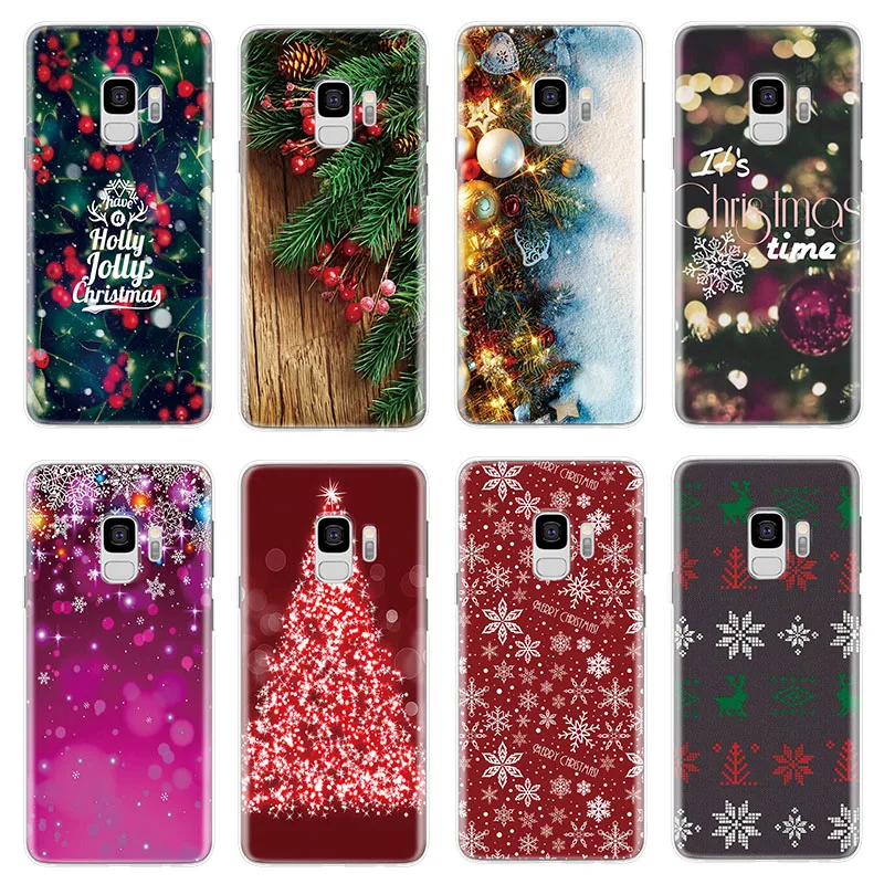 

Christmas Tree Soft Case for Coque Samsung Galaxy A3 A5 A8 S5 S6 S7 S8 S9 Plus J1 J2 J3 J5 J7 Prime 2016 2017 2018 Case TPU New