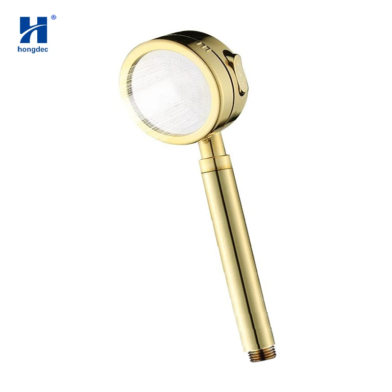 

Hongdec SNew modern Three spray saving water gold shower head