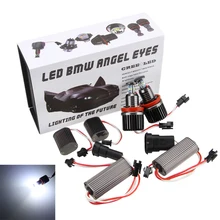 2 x 40W H8 LED 6000K White Chips HID Bulb Halo Ring Angel Eyes light For E90 E92 E60 E70 X5 X6 New angel eyes upgrade 2 x 40W H8 LED 6000K White Chips HID Bulb Halo Ring Angel Eyes light For E90 E92 E60 E70 X5 X6 New angel eyes upgrade
