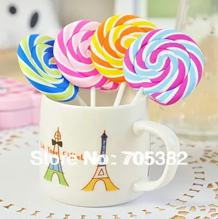

1PC Creative Candy color lollipop shape eraser,gift stationery supplies(ss-1388)