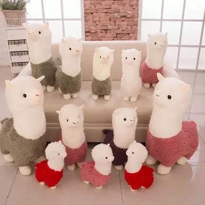

Lovely 35cm Cartoon Alpaca Plush Doll Toy Fabric Sheep Soft Stuffed Animal Plush Llama Yamma Birthday Gift For Baby Kid Children