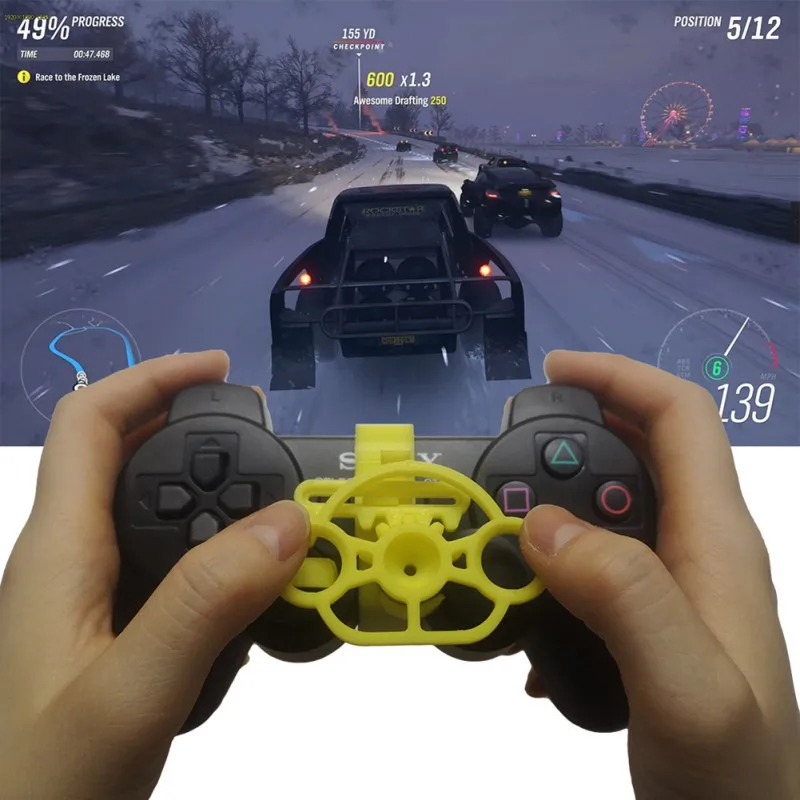 New PC Computer Racing Game Controller For PS3 Wireless Gamepad Joysticker Steering Wheel Steering wheel Simulation Driver