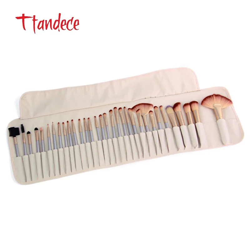 

TTANDECE 32 Pcs Makeup Brush Set Makeup Tool Kit Professional Makeup Brush Kit Made By Synthetic Fiber Makeup Artist With Colors