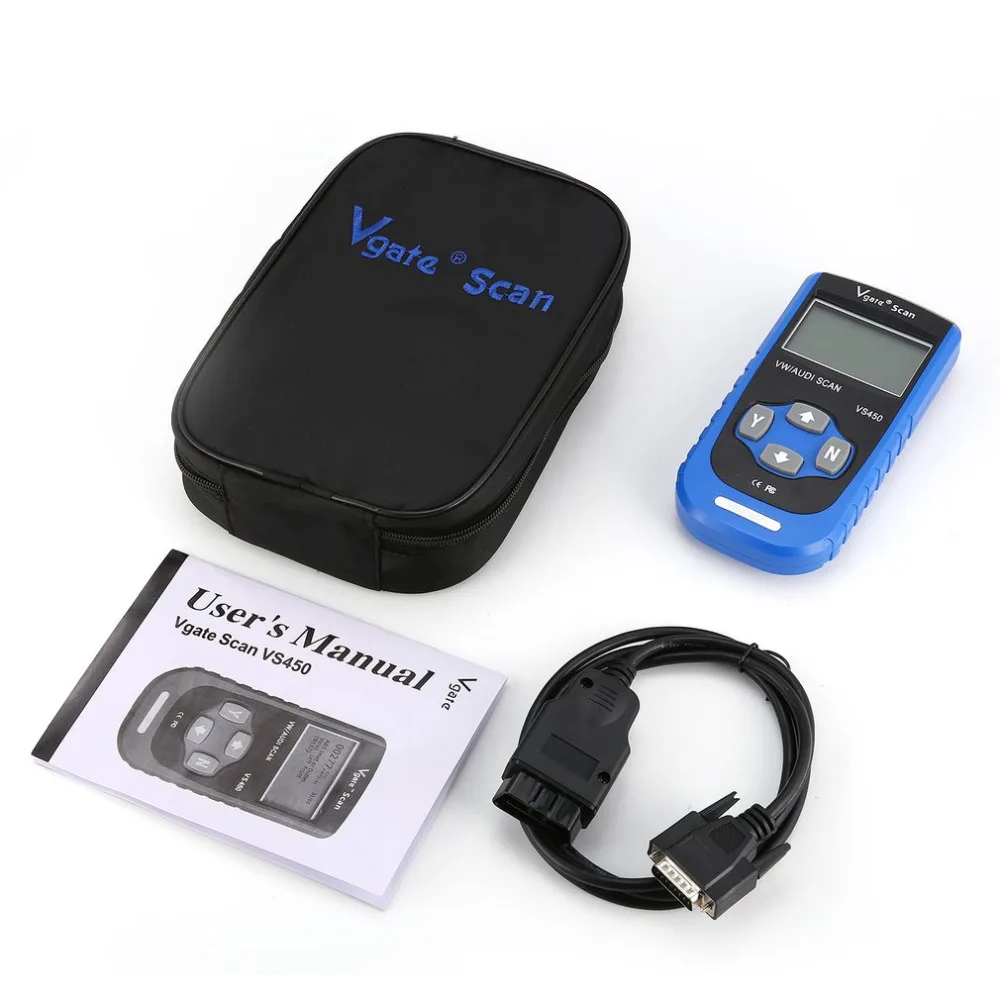 

Vgate VS450 For VW For Volkswagen OBDII OBD 2 Code Reader Diagnostic Tool Reset Airbag ABS CAN Scanner Auto Code Reader