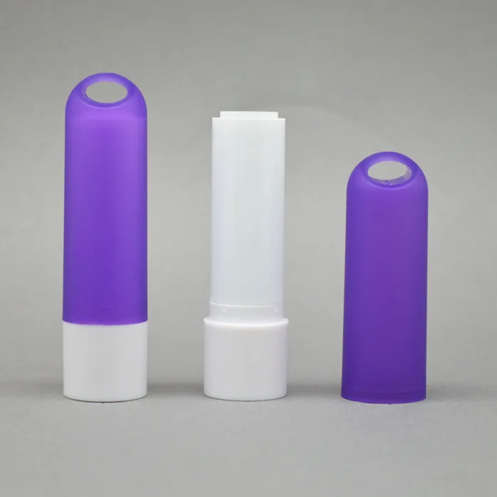 1000pcs 5ML Empty Lipstick Tube,Round Hook type Plastic Lip Balm