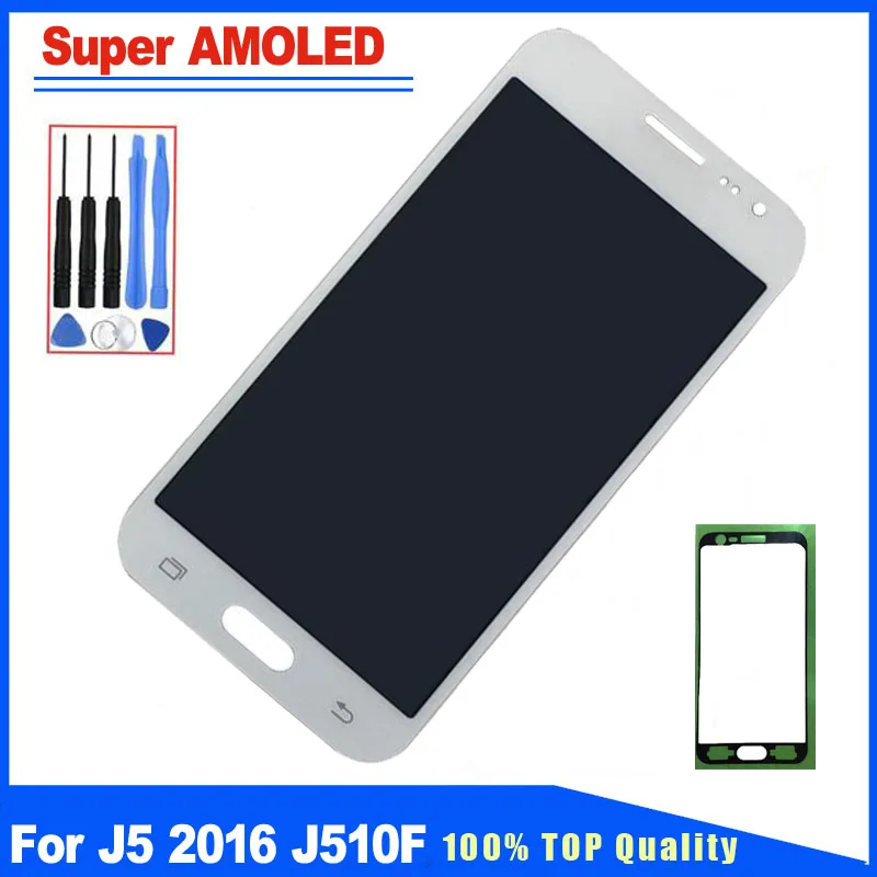 

5.2" For Samsung Galaxy J5 2016 J510F J510M Super AMOLED Brightness Adjustable LCD Dispaly Touch Screen Digitizer Assembly