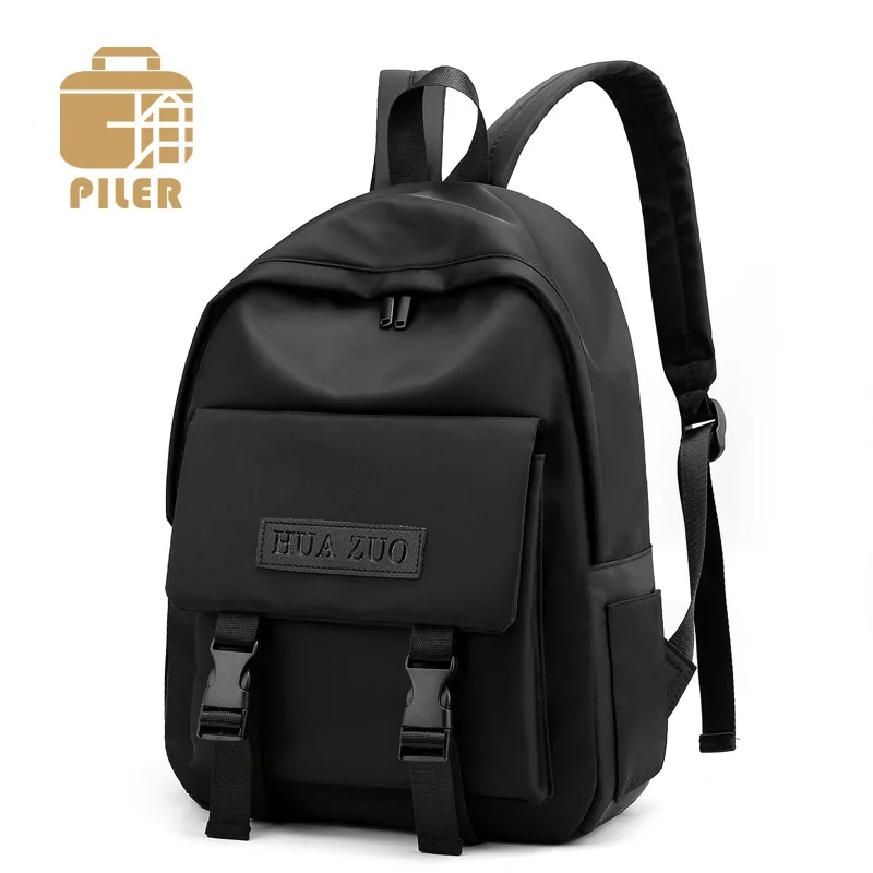 

Unisex Nylon Oxford Business Casual Backpacks Men Women Solid Backpack School Travel Bag Student Shoulder Bags Rucksack