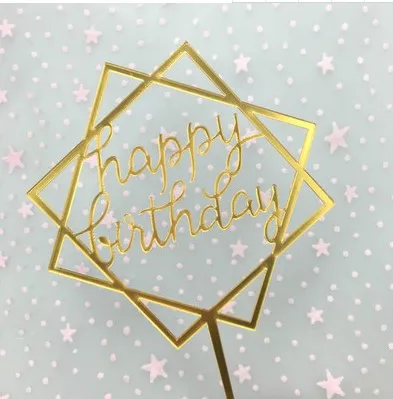 33 Designs Happy Birthday Cake Topper Acrylic Cake Toppers Star Cupcake Toppers Baby Shower Party Supplies Cake Decorating