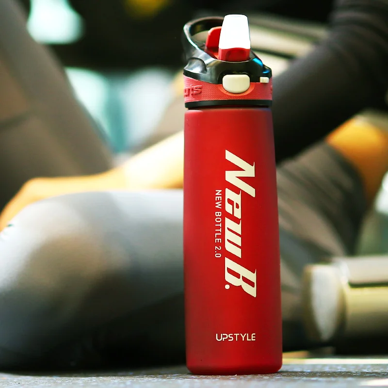 Outdoor Travel Portable Drinkware Tritan Plastic Whey Protein Powder Sport Shaker Bottle 750/600ML For Water Bottles With Straw