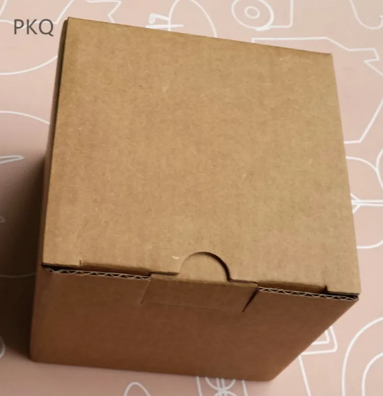 

20pcs Brown Corrugated Box Small Cardboard Carton Gift Box Paper Courier Shipping Boxes Cup/Present Packaging Box 9x9x7.6cm